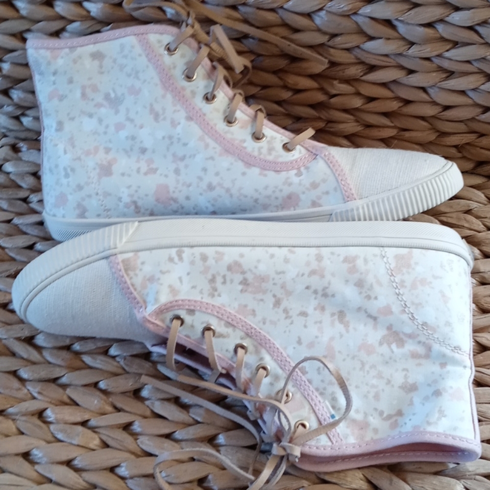 Toms Camarillo Floral High Top Sneakers Size 8 - Picture 2 of 14